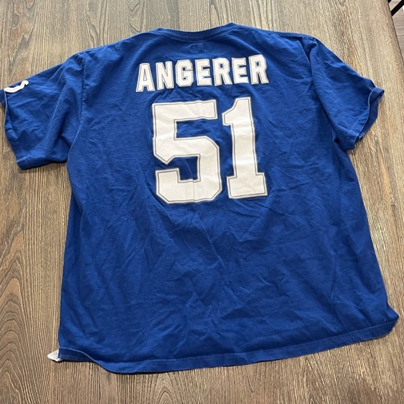 NFL Team Apparel Indianapolis Colts #51 Angerer Jersey Short Sleeve Blue 2XL - Picture 5 of 5